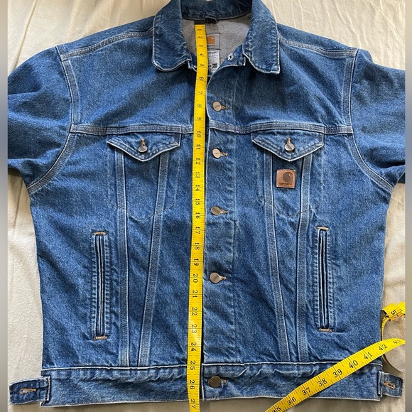 Carhartt Denim Jean Jacket Unlined (J12) - Picture 8 of 10